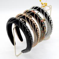 Hair Bands Velveteen with Sponge fashion jewelry & for woman & with rhinestone 30mm Sold By PC