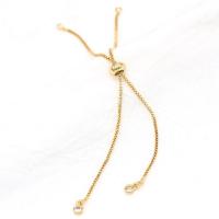 Messing armband Ketting, gold plated, voor vrouw, 115mm, Verkocht door PC