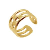 Titantium acciaio Anelli Cuff, placcato, Regolabile & unisex & cavo, nessuno, 11.50mm, Venduto da PC