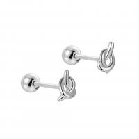 Sterling Silver Jewelry orecchino, 925 argento sterlina, placcato, per la donna, nessuno, 3.80x7mm, Venduto da coppia