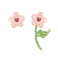 Crystal Earrings Zinc Alloy with Crystal fashion jewelry & for woman nickel lead & cadmium free Sold By Pair