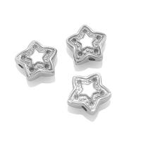 Rostfritt stål Smycken Hängen, 304 rostfritt stål, Star, maskin poleras, DIY, ursprungliga färgen, 11.50mm, Säljs av PC