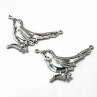 Zinc Alloy Connector Bird antique silver color plated vintage & Unisex silver color nickel lead & cadmium free Sold By PC