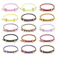 Memory Wire armband, Tiger Tail Wire, roestvrij staal gladde gesp, gold plated, Verstelbare & mode sieraden & uniseks, meer kleuren voor de keuze, Lengte 25 cm, Verkocht door PC