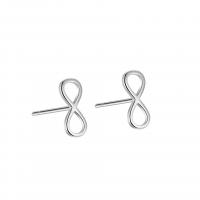 Sterling Silver Jewelry Earring, 925 Sterling Silver, Bowknot, plátáilte, do bhean & log, dathanna níos mó le haghaidh rogha, 10x4mm, Díolta De réir Péire