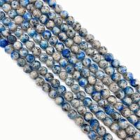 Azuriet Kraal, Ronde, DIY & verschillende grootte voor keus, blauw, Per verkocht Ca 38 cm Strand