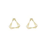 Brass Stud Earring gold color plated fashion jewelry & for woman nickel lead & cadmium free Sold By Pair