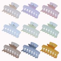 Haar Claw Clips, PC Plastic, voor vrouw, meer kleuren voor de keuze, 75x45mm,52mm, Verkocht door PC