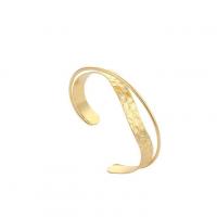 fundición Brazalete, chapado en color dorado, Joyería & para mujer, dorado, libre de níquel, plomo & cadmio, diámetro interior:aproximado 68mm, Vendido por UD