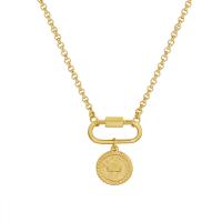 Colar de aço titânio, Partículas de aço, with 5cm extender chain, Roda plana, para mulher, dourado, 15mm,22x11.5mm, comprimento 40 cm, vendido por PC