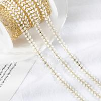 Brass Beading Chains gold color plated DIY & enamel nickel lead & cadmium free Sold By Spool