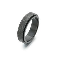 Titantium Steel Finger Ring, Titanium Steel, galvanizált, egynemű & különböző méretű a választás & matt, több színt a választás, Által értékesített PC