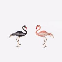 emalje broche, Zinc Alloy, Bird, guldfarve belagt, Unisex, flere farver til valg, nikkel, bly & cadmium fri, 38x50mm, 10pc'er/Lot, Solgt af Lot