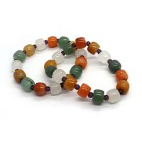 Gemstone Bracciali, Pietra naturale, Secchio, unisex, colori misti, 9x11mm, Lunghezza Appross. 18 cm, Venduto da PC