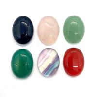 Cabochons gemstone, éilips, DIY & ábhair éagsúla do rogha, dathanna níos mó le haghaidh rogha, 15x20mm, Díolta De réir PC