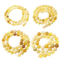 Yellow Opal Beads Round DIY yellow Sold Per Approx 16 Inch Strand