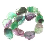 Perles de fluorite, Fluorite colorée, Irrégulière, DIY, multicolore, 34x26x19mm, Vendu par Environ 16 pouce brin