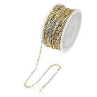 Roestvrij staal curb schakelketting, 304 roestvrij staal, DIY & kinketting, 2mm, 10m/spool, Verkocht door spool