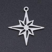 Titan -Anhänger, Titanstahl, Acht Point Star, für Frau & hohl, keine, 21x24mm, ca. 10PCs/Tasche, verkauft von Tasche