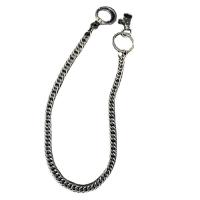 alliage de zinc chaîne de taille, avec fer, Placage de couleur platine, le style de punk & unisexe, 11mm, Longueur Environ 60 cm, Vendu par PC