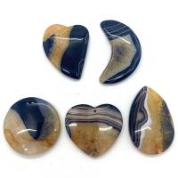 Ice Quartz Agate Pendant random style & 5 pieces & DIY mixed colors 35x45- Sold By Set