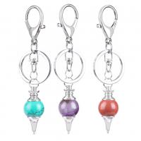 Zinc Alloy Key Clasp with Gemstone & Unisex nickel lead & cadmium free Sold By PC