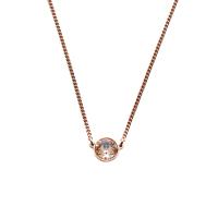 Collana in ottone, placcato, per la donna & con strass, nessuno, 9mm, Lunghezza Appross. 20.86 pollice, Venduto da PC