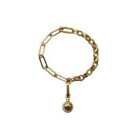 Messing Armbanden, gold plated, mode sieraden & voor vrouw, 190mm, Verkocht door PC