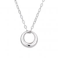 925 Sterling Silver Necklaces plated fashion jewelry & for woman Length Approx 17.7 Inch Sold By PC