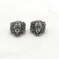 316 Roestvrij staal Earring Cuff, Vintage & uniseks & zwart maken, 14x14x4mm, Verkocht door pair