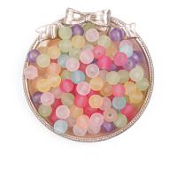 Frosted Acrylic Beads Round DIY Sold By Bag