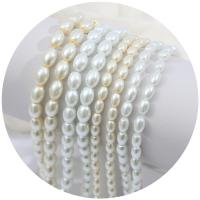 Skleněné perle, Sklo Pearl, elipsa, DIY & různé velikosti pro výběr, více barev na výběr, Prodáno za Cca 32.65 inch Strand