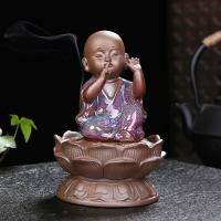 Traditional Ceramic Inserted Burner Incense Seat Purple Clay handmade for home and office & durable Sold By PC