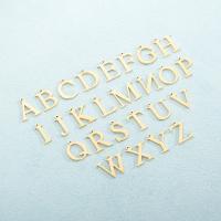 Stainless Steel Letter Pendants 304 Stainless Steel Unisex golden Sold By PC