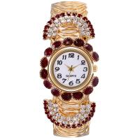 Montre bracelet de femmes, acier inoxydable, avec verre & alliage de zinc, bijoux de mode & pour femme & avec strass, plus de couleurs à choisir, 210mm, Vendu par PC