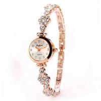 Montre bracelet de femmes, alliage de zinc, avec verre, bijoux de mode & pour femme & avec strass, plus de couleurs à choisir, 200mm, Vendu par PC