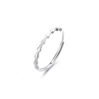 Sterling Silver Jewelry Finger Ring, 925 sterline d'argento, placcato, Regolabile & per la donna, nessuno, Venduto da PC