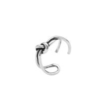 Argent sterling 925 Ouvrir Bague, poli, Réglable & pour femme & creux, Vendu par PC