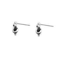 925 Sterling Sølv Stud Earring, poleret, mode smykker & for kvinde, 10x5mm, Solgt af par