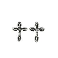 Sterling Silver Jewelry Earring, 925 Sterling Silver, Cross, snasta, jewelry faisin & do bhean, 12.50mm, Díolta De réir Péire