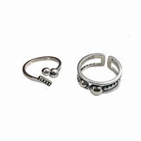 Argent sterling 925 Cuff Bague, Réglable & styles différents pour le choix & pour femme, Vendu par PC