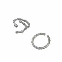 Argent sterling 925 Cuff Bague, Réglable & styles différents pour le choix & pour femme, Vendu par PC