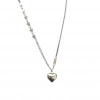 925 Sterling Silver Necklaces fashion jewelry & for woman Length Approx 17.7 Inch Sold By PC