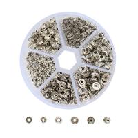 Zink Alloy Spacer Bead, med Plastlåda, silver pläterad, DIY, silver, nickel, bly och kadmium gratis, Ca 300PC/Box, Säljs av Box