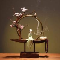 Backflow Incense Burner Porcelain handmade for home and office & durable & multifunctional Sold By PC