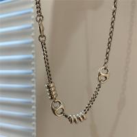 925 Sterling Silver Necklaces plated fashion jewelry & for woman Length Approx 17.7 Inch Sold By PC