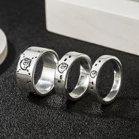 Anillos para Parejas, Plata de ley 925, chapado en color dorado, Joyería & diverso tamaño para la opción & para mujer, Vendido por UD