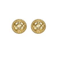 Goujon Laiton, Placage de couleur d'or, bijoux de mode & normes différentes pour le choix & pour femme, 20mm, Vendu par PC