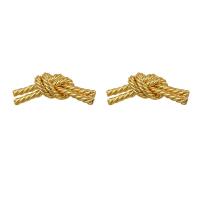 Goujon Laiton, Placage de couleur d'or, bijoux de mode & pour femme, 30mm, Vendu par PC