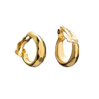 Brass Huggie Hoop Earring plated fashion jewelry & for woman Sold By Pair